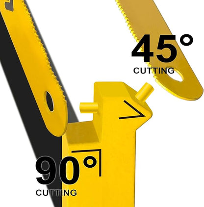 12in. High-Tension Hacksaw Frame with 24 TPI Bi-metal HSS Blade, Hand Saw Suitable for Metal, wood, PVC, Carpentry