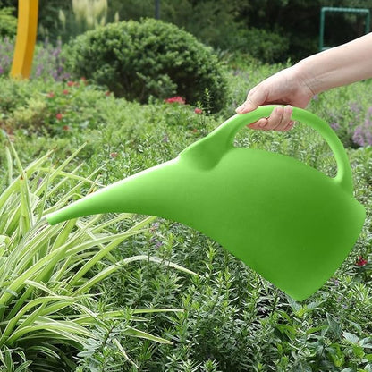 Plastic Watering Can for Plant Garden - 1/2 Gallon - Green