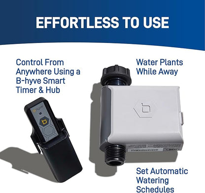 Orbit 50022 Medium-Area 1-Zone All-in-One Automatic Watering System with B-hyve Smart Hose Watering Timer and B-hyve Smart Wi-Fi Hub