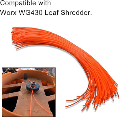 Braveboy 85 Pack WA0050 Flex-A-Line 13", Replacement Line Compatible with W-orx WG430 Electric Leaf Mulcher 50018961 for Wo-rx Leaf Mulcher Replacement Line - WG430 Leaf Mulcher Replacement Line