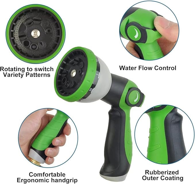 200FT Metal Garden Hose 304 Stainless Steel Flexible Water Hose - No Kink & Tangle Heavy Duty Pipe with Nozzle, Durable 3/4 Metal Fittings and Valve - Rust Proof Puncture Proof for Yard Lawn