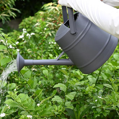 1 Gallon Watering Can for Plants, Watering Cans for Indoor&Outdoor Gardening, Water Can with Ergonomic Movable Handle (Dark Grey)