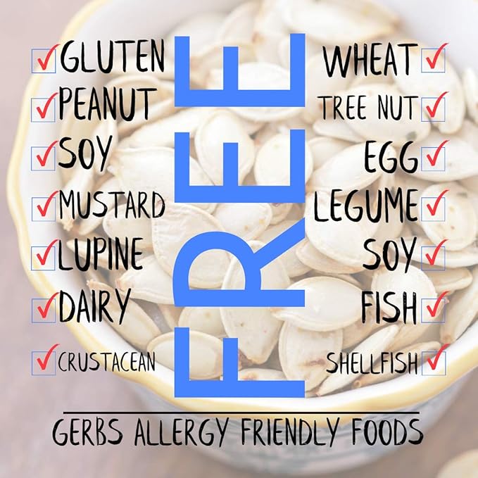 Gerbs Extra Sea Salted Whole Pumpkin Seeds 4 lbs. | Small Batch Roasted, In-Shell, 10.5 mm Size, Resealable Bag | Naturally Crunchy & Mild | Top 14 Allergen-Free