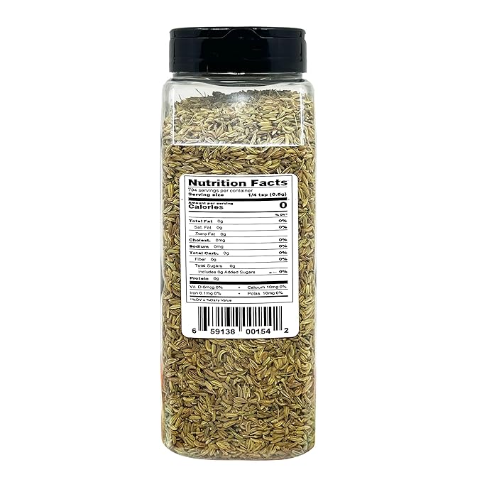 Sanniti Whole Fennel Seeds, 14 oz (Pack of 1)