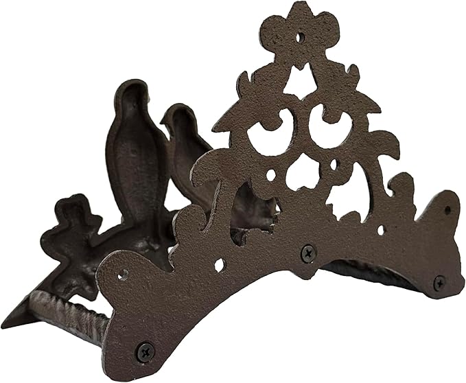 Garden Hose Holder Cast Iron Heavy Duty Water Hose Hanger, Outside Wall Mount, Solid Metal Decorative Rack/Organizer/Stand, Easy to Install, Hold Up to 50/75/100 ft (2 Birds)