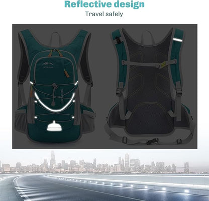 Hydration Backpack,Lightweight Hydration Pack with 1.5L Water Bladder, Water Backpack for Hiking Running, Biking