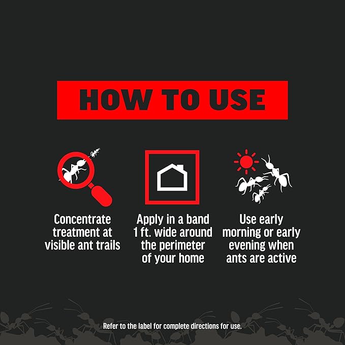 Amdro 100550427 Ant Killer for Outdoor Home Perimeter 24 oz, Black Label