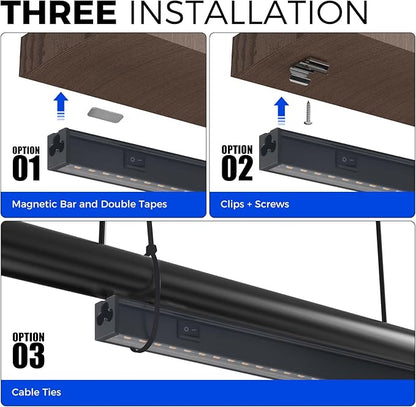 Barrina T5 Grow Lights for Indoor Plants, 4FT 160W (8 X 20W) Plant Grow Lights Indoor with Magnetic Bar, Linkable Plant Growing Lamps with Black Cover, Plug and Play, Yellow, 8 Packs