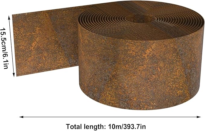 Edging for Landscaping,Flower Bed Border | 33 Feet Metal Decorative Fence Barrier for Garden Patio Backyard Landscape Flower Bed Outdoor