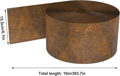 Edging for Landscaping,Flower Bed Border | 33 Feet Metal Decorative Fence Barrier for Garden Patio Backyard Landscape Flower Bed Outdoor