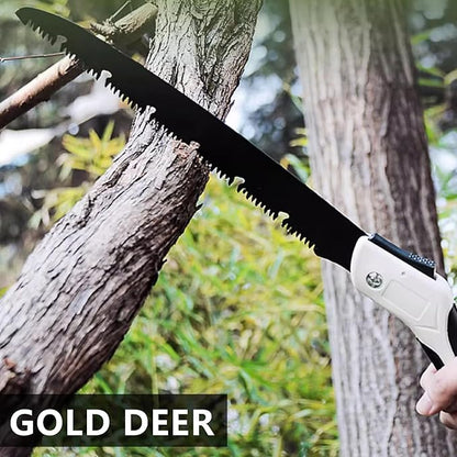 10Inch Hand Saw for Wood Cutting Camping Folding Saw Pruning Saw SK5 Saw Blade Drywall Saw Hand Tools for Camping Gardening with Plier lanyard and Work Gloves for Cutting