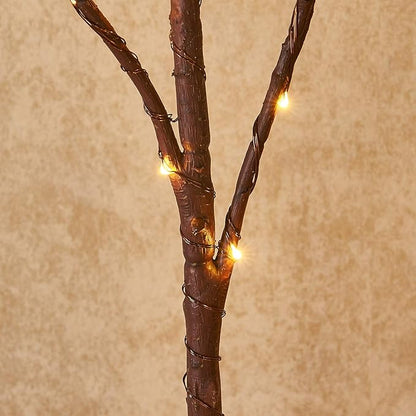 Hairui Lighted Brown Twig Branches Plug in with Dimmer and Timer 30IN 150 LED Fairy Lights, Lighted Willow Branches for Indoor Outdoor Spring Christmas Room Wedding Decoration (Vase Excluded)