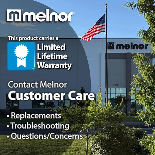 Melnor 65119-AMZ 2-Pattern Vortex Garden Hose Sprayer Nozzle, QuickConnect Product Adapter, Black, Yellow, Slip Resistant Water Hose Nozzle for Car Washing, Patio, Pet