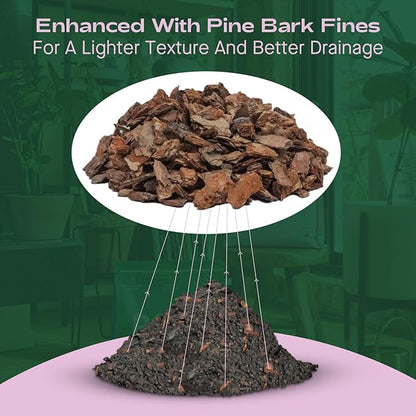 Seedling Seed Starter Soil Mix - Peat-Free Organic Potting Mix for Seeds, Cuttings, Microgreens- Enriched w/Worm Castings, Root-Boosting Biochar, Less Prone to Gnats for Germination & Propagation- 4qt