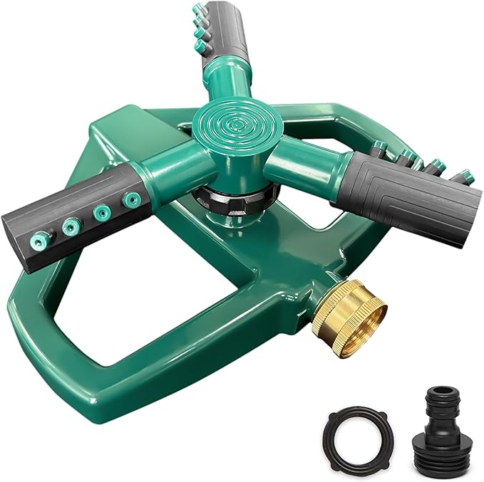 Sprinkler for Yard, Rotating Garden Sprinkler for Large Area Coverage, Lawn and Yard Sprinklers