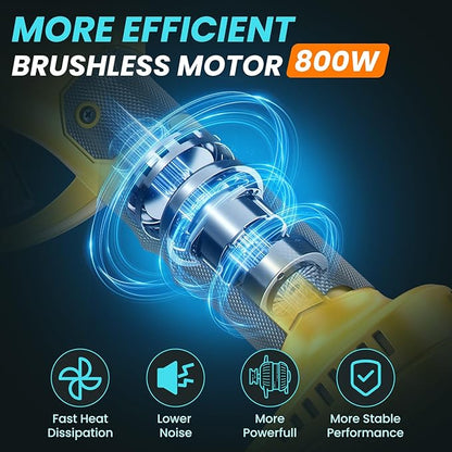 Electric Pruning Shears Cordless 2.0 Inches & Electric Pole Pruner 2-IN-1 with 8ft Pole Reach To 14ft, 2 * 2Ah Battery Pruning Shears, Cordless Pole Pruner Garden Tool for Tree Trimming Branch Cutter