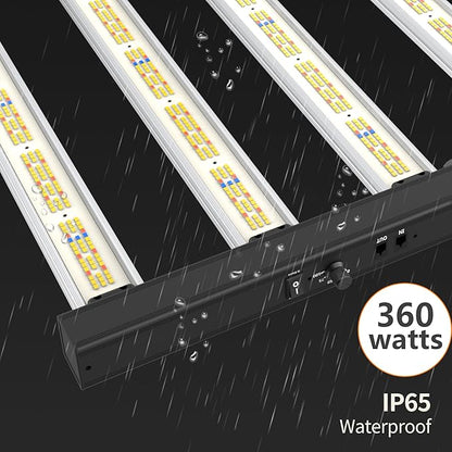 Grow Light FARMLITE LED Grow Lights for Indoor Plants Full Spectrum Growing Light Plant Hanging Growing Lamps Seedling Daisy Chain Dimmable Board 4x4ft Coverage (360watts)