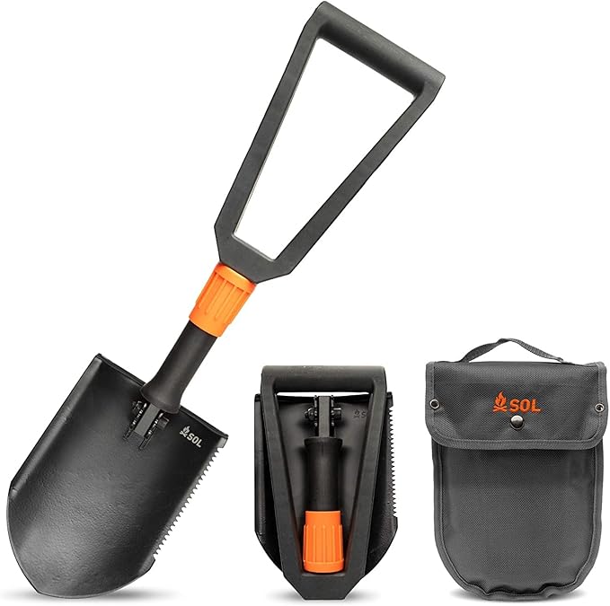 Survive Outdoors Longer Survival Carbon Steel Packable Field Shovel