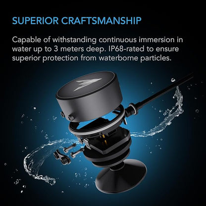 AC Infinity Water Detection Sensor Exclusively for AI Controllers, Monitor Presence of Water in Gardens, Grow Tents, Grow Spaces, Suction and Magnetic Mounting, IP68 Seal Protection