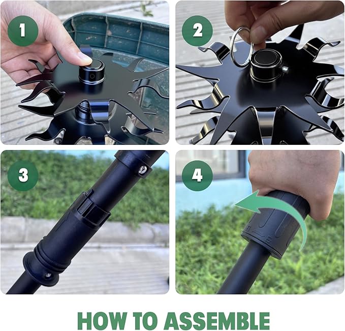 Cordless Tiller Cultivator Compatible with Makita 18V Battery(Tool Only), Electric Garden Rototiller w/270 RPM, 48 Steel Tines, 8.7" Tilling Width, 6.3" Depth, Portable Rotary Tiller for Soil