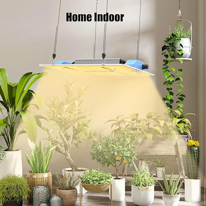 Phlizon PL1000 Dimmable Plant LED Grow Light Full Spectrum Grow Lamp for Indoor Plants Waterproof Zero Noise LED Growing Light