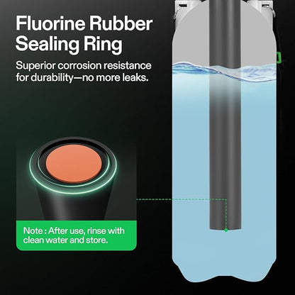 VIVOSUN 2.1 Gal/8L Pump Sprayer, Garden Water Sprayer for Plants, Weeds & Lawn Care, with 3 Nozzles, 50'' Long Hose & Pressure Relief Valve