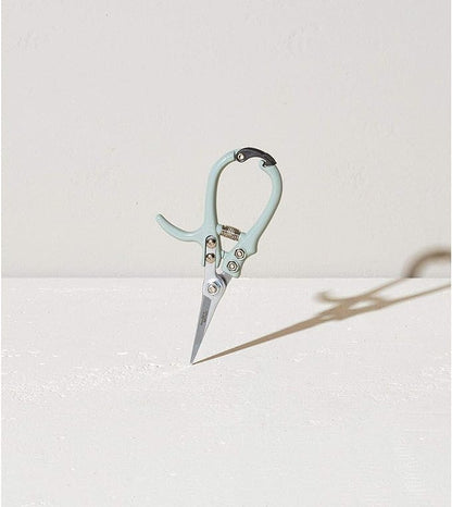 Modern Sprout Pruning Shears, Herb Snipping Scissors, Lightweight Gardening Tools W/Easy Lock, Flower Cutter Garden Shears, Carbon Steel Blade + Reusable Holster (Green, 1-Pack)