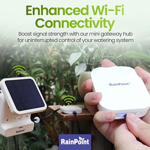 BALDR Automatic Solar Plant Watering System - WiFi Solar Drip System & App-Controlled Water Pump with Timer - Indoor Solar Power Irrigation System Smart Scheduling for House Plants While You are Away