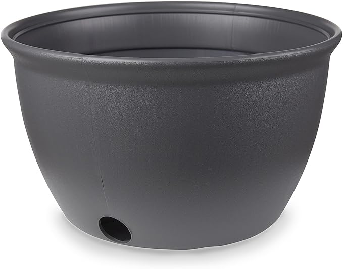 Mighty Tuff Decorative Garden Hose Storage Pot, Durable Holder, Stylish Hose Storage for 100 Foot Standard Hose or 300 Foot Retractable Hose