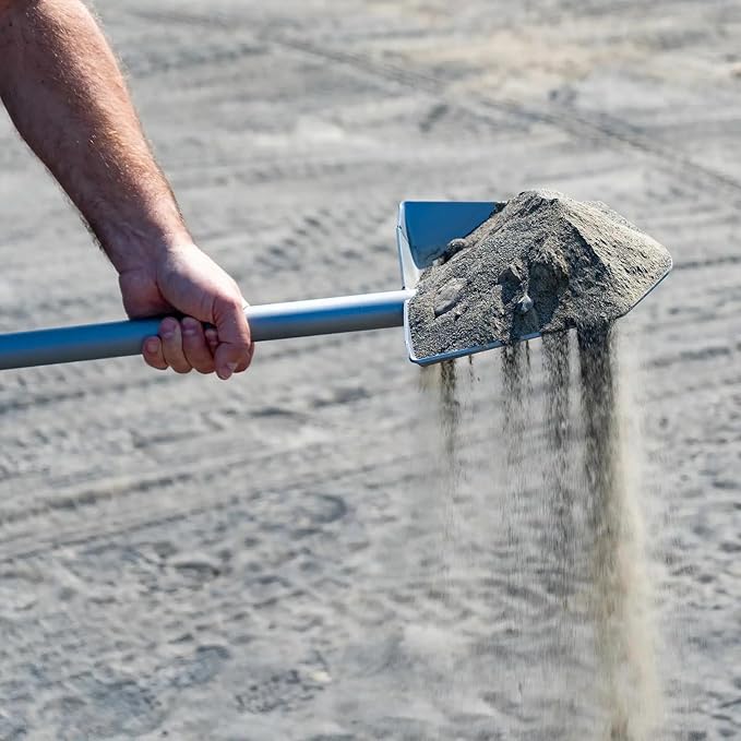 DMOS Nomad Shovel - 2-Piece Collapsible Lightweight Aluminum Shovel for Camping, Overlanding, Survival, Military, Hunting, & Off-Road Use - Silver - Pro