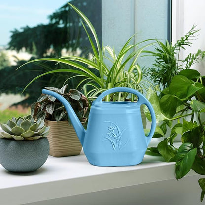 Watering Can - for Home Plant Garden - 1 Gallon - Sky Blue