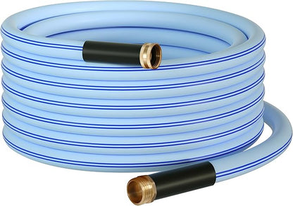 Atlantic Heavy Duty Garden Hose 50 ft x 5/8 Inch Blaue Color Durable Water Hose (50FT)