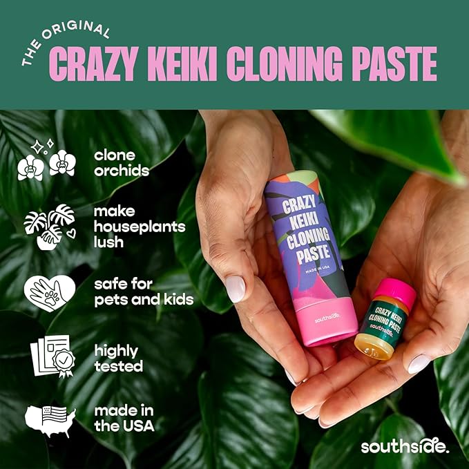 Keiki Cloning Paste by Southside Plants - Miracle Growth for Orchids & Houseplants - Generate New Life with Cytokinin, Hormones & Vitamins - 0.25oz x 2