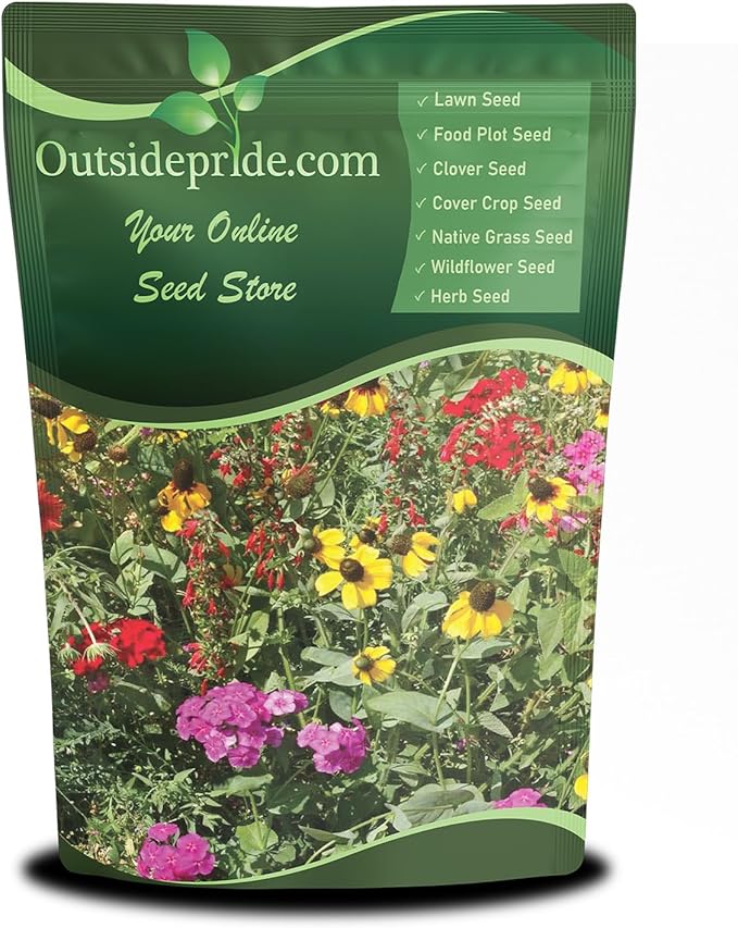 Outsidepride Southeast Wildflower Seed Mix - 1 lb Highly Adaptable, Easy to Grow, Low-Maintenance Mix of Annual & Perennial Wildflower Seeds for Natural Landscapes in Southeastern States