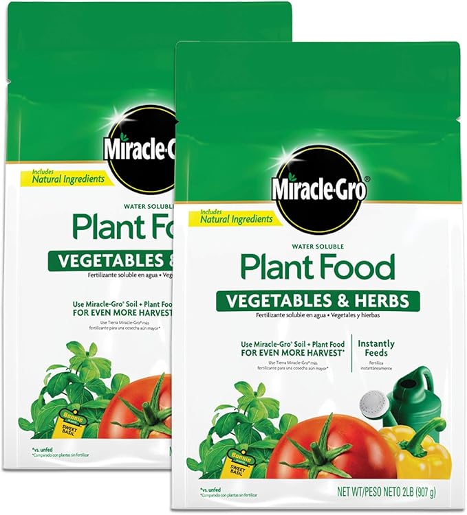 Miracle-Gro Water Soluble Plant Food Vegetables & Herbs 2 lbs., 2-Pack