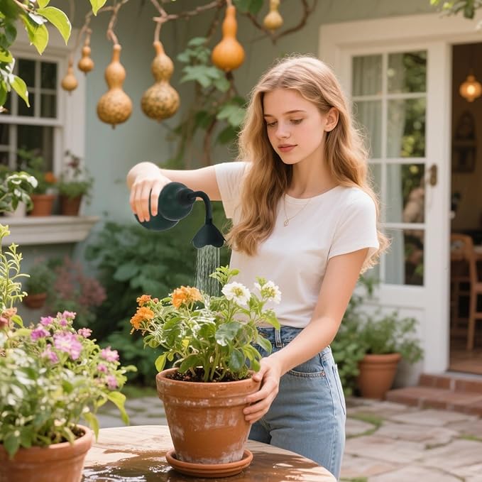 Squeeze Bottles for Plants, 22oz Small Watering Can for Succulent, Muti-Function Squirt Bottle for Seedling Watering, Wash, Tattoo, Dark Green