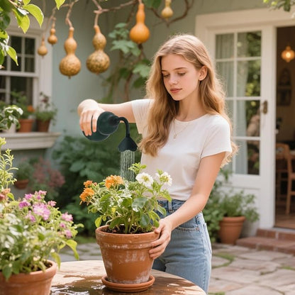 Squeeze Bottles for Plants, 22oz Small Watering Can for Succulent, Muti-Function Squirt Bottle for Seedling Watering, Wash, Tattoo, Dark Green