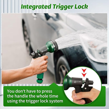 AUTOMAN Garden Hose Nozzle, Water Sprayer Nozzle with 7 Adjustable Watering Patterns,Slip Resistant Nozzle for Plants,Lawn,Washing Cars,Window Cleaning,Showering Pets & Outdoor Fun.