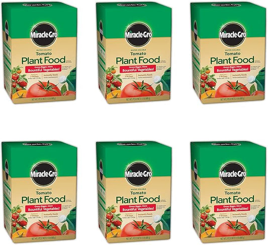 Miracle-Gro 2000422 Tomato Plant Food Tomato Fertilizer (6 Pack), 1.5 lb