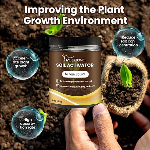Yegbong Soil Activator, Soil Pro Activator, Nauticos SoilActivator, Organic, Water-Soluble Formula for Optimal Nutrient Uptake & Root Development, Enhance Growth for Vegetables & All Plants (1)
