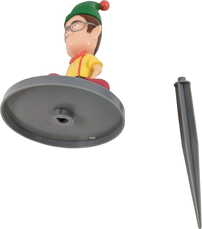 SCS Direct The Office Dwight Schrute Christmas Elf 8" Garden Gnome - Funny Indoor/Outdoor Holiday Lawn Ornament Figure Decoration - Officially Licensed - Gift for Adults, Men, Women - PVC