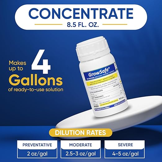 GrowSafe Bio-Pesticide, Organic and Natural Miticide, Fungicide and Insecticide (8.5 fl.oz)