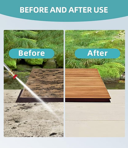 Jet Nozzle High Pressure Hose Nozzle, Hydro Jet High Pressure Washer Tools With 3 Different Nozzles, 3-In-1 High Pressure Power Wand, Hose Quick Connectors For Patio Car Pet Window Washing, Blue