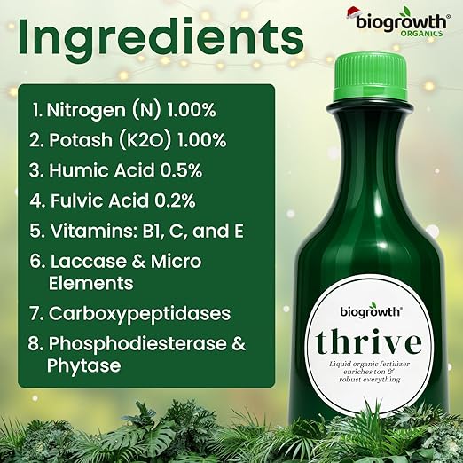 Concentrated Liquid Enzyme-Powered Organic Plant Food (8.45oz) | Enzyme-Rich Fertilizer Growth Booster for Bigger Buds & Stronger Roots, Ideal for Indoor Pots & Outdoor Gardening