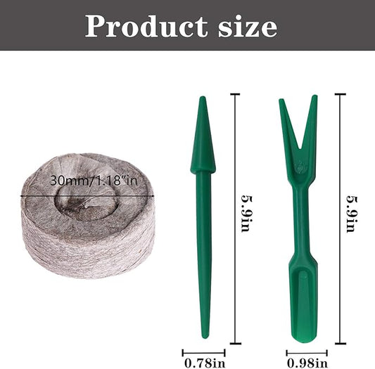 Tlswshsy 120 Pcs 30mm Peat Pellet Plant Pallet Seedling Soil Block, Plant Starting Plugs, Transplanting Growing Garden Flower Vegetables