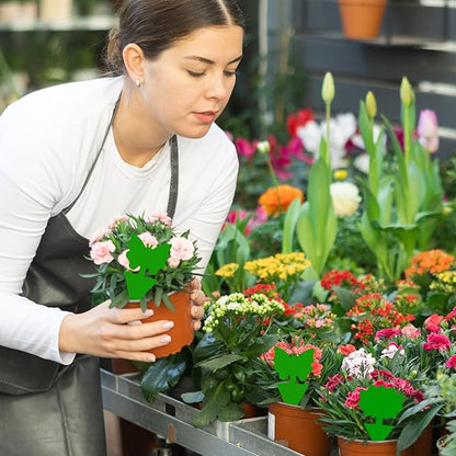 Fruit Fly Traps, 100 Pack Green Sticky Traps, Fungus Gnat Traps, Plant Fly Stickers for Indoor and Outdoor Use Protect The Plant