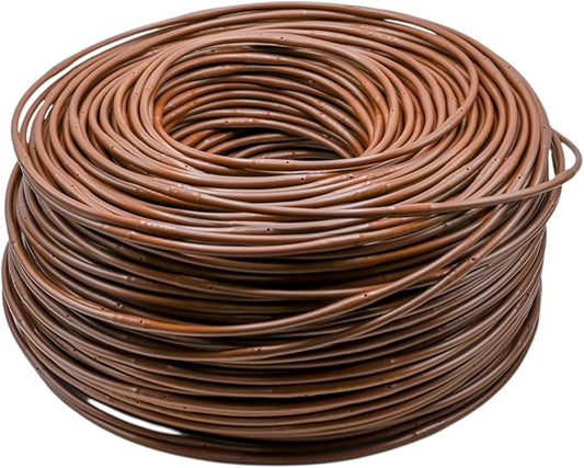 ML-506B ¼” 500’ MICROLINE™ Dripline, 6” Dual Outlet Emitter Spacing, UV-Resistant, Durable Poly Tubing for Garden Irrigation, Flexible, Water-Efficient, Easy Installation, Long-Term Use (Brown)