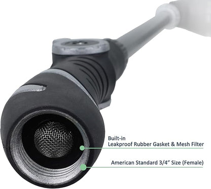 Thumb Control Watering Wand with Rotating Head Heavy Duty 22 Inch Ergonomic Sprayer Wand Adjustable Spray Garden Hose Nozzles Hanging Basket Wand with Flow Control, No Assembly Required Wand