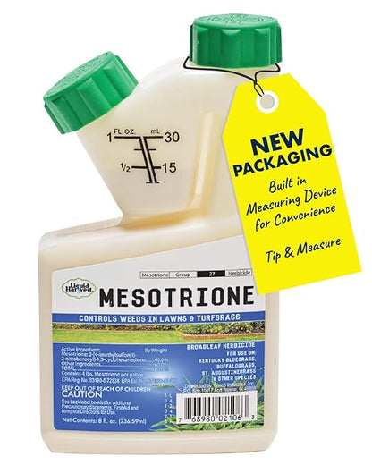 Liquid Harvest Mesotrione - 8oz - Mesotrione Concentrate (Compare to Tenacity) - Pre and Post-Emergent Weed Killer for Lawn and Turf Grasses