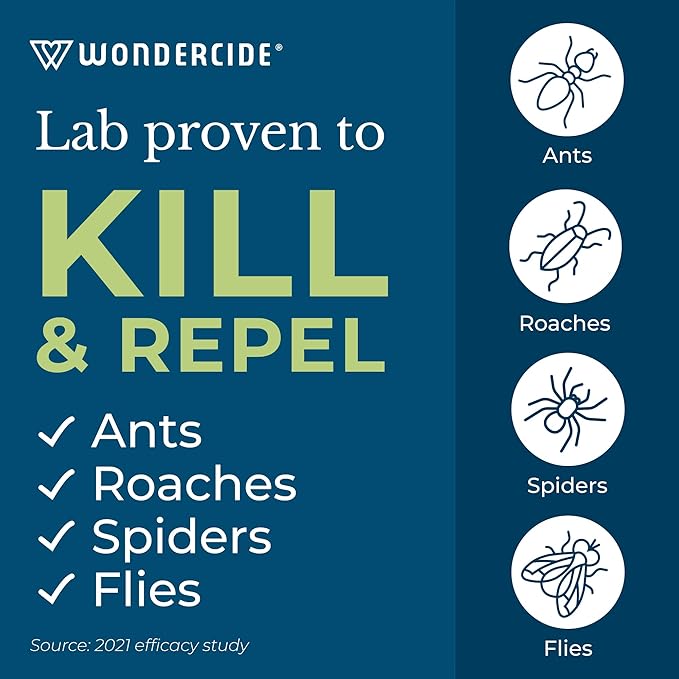 Wondercide - Indoor Pest Control Spray for Home and Kitchen - Ant, Roach, Spider, Fly, Flea, Bug Killer and Insect Repellent - with Natural Essential Oils - Pet and Family Safe — Cedarwood 16 oz